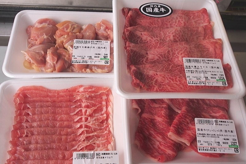 精肉ソーセージ焼肉ハンバーグしゃぶしゃぶ